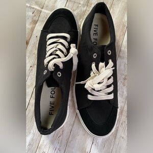 Five Four Black Canvas Sneakers